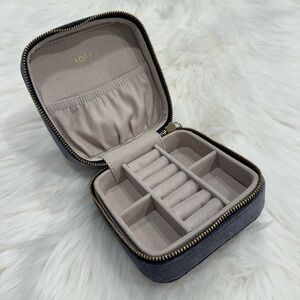 Loft Mini Velvet Travel Jewelry Organizer Case